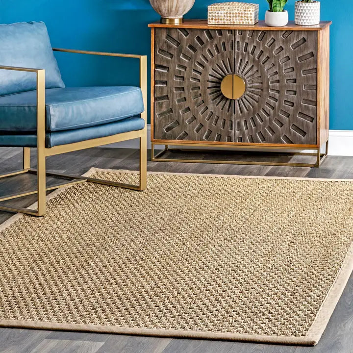 Hesse Checker Weave Seagrass Indoor/Outdoor Area Rug