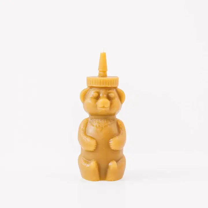Beeswax Honey Bear Candle