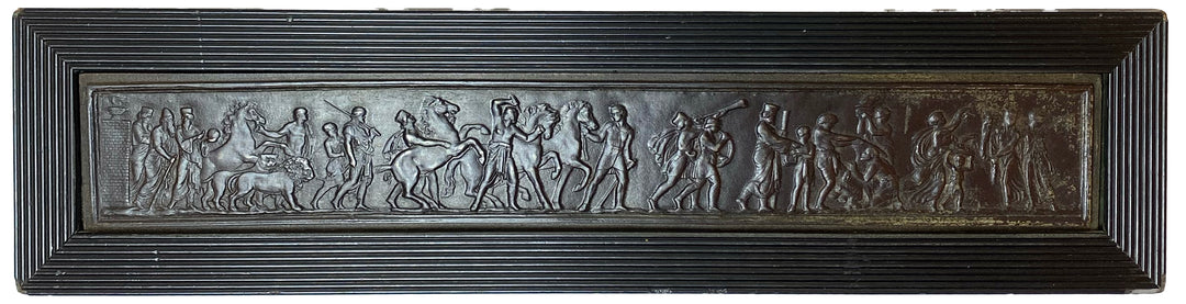 Pair of Vintage Framed Bronze Reliefs