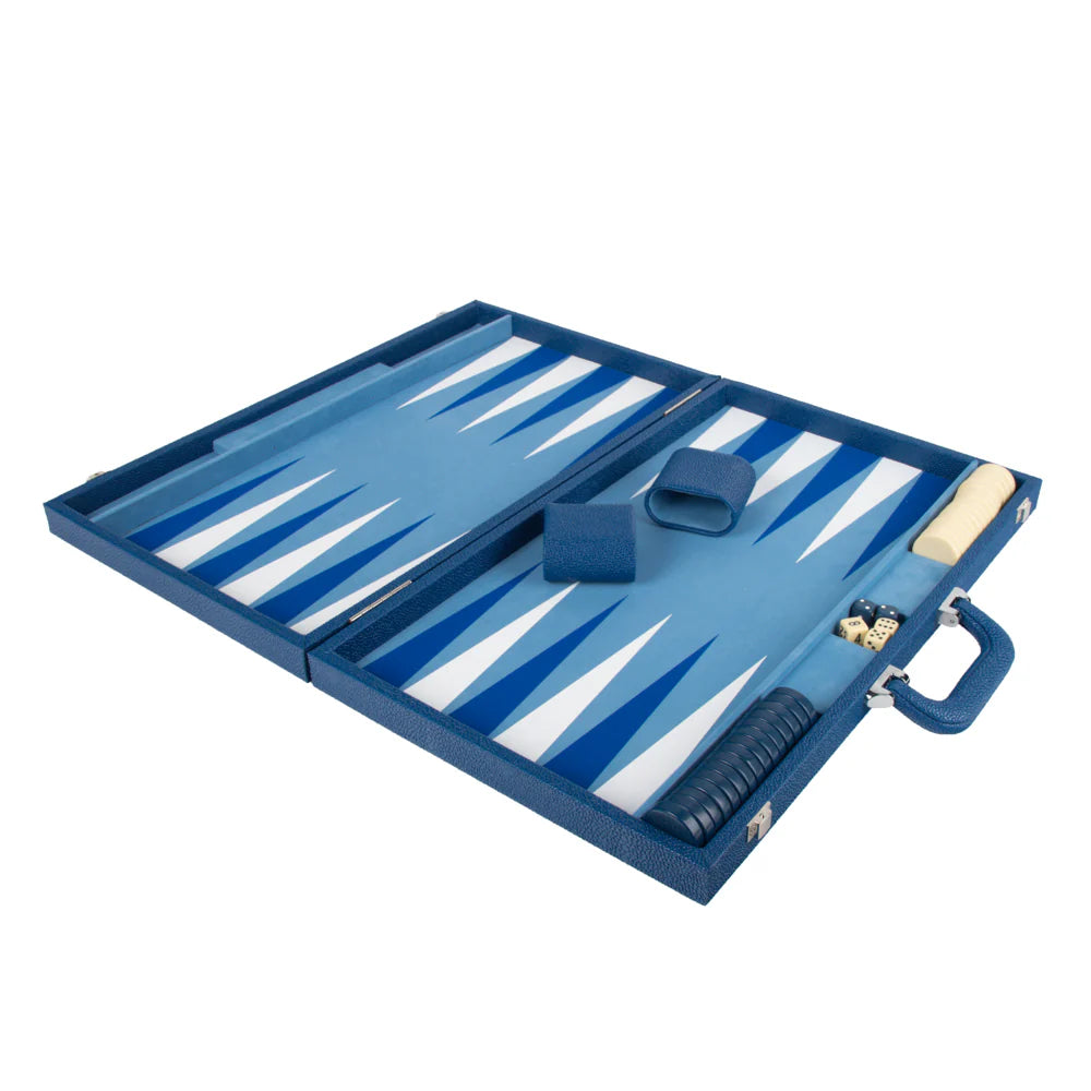 Blue Onyx Backgammon Set