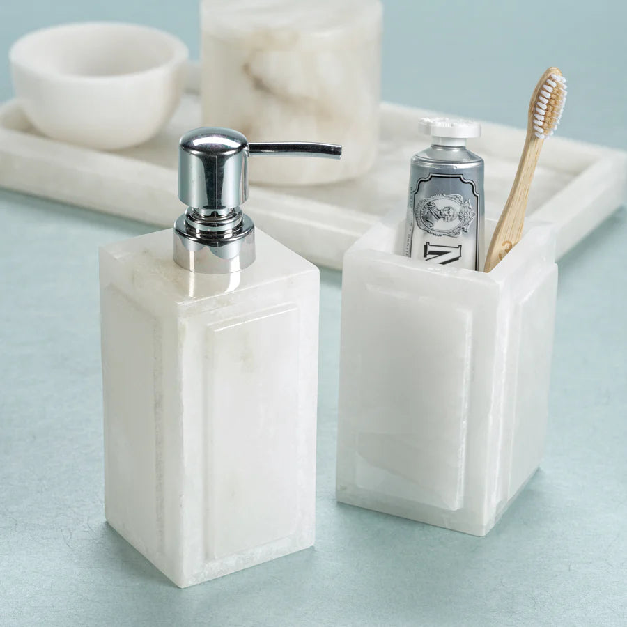 Côte d'Azur Alabaster Lotion/Liquid Dispenser