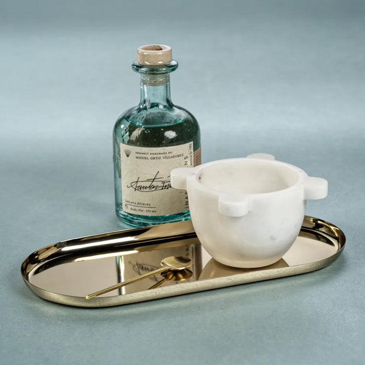 Roma Marble Mortar Condiment Bowl