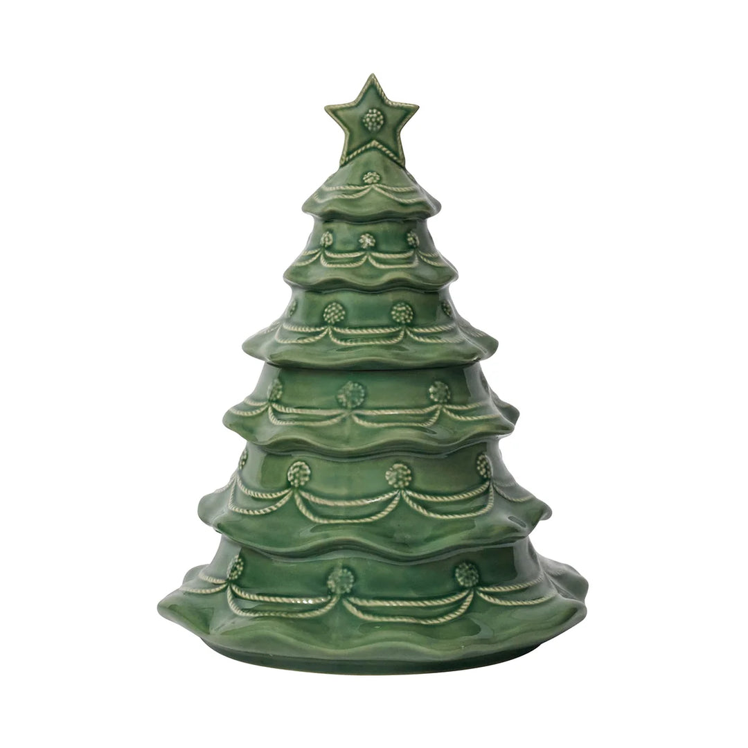 Christmas Tree Cookie Jar with Lid