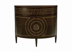 Kronos Demilune Console by Ethan Allen