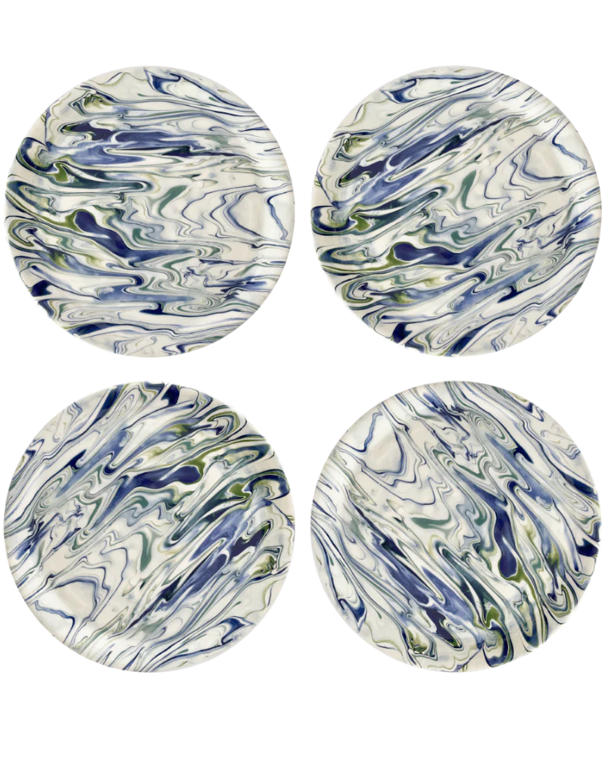 Marbled Dinner Plate - Set/4