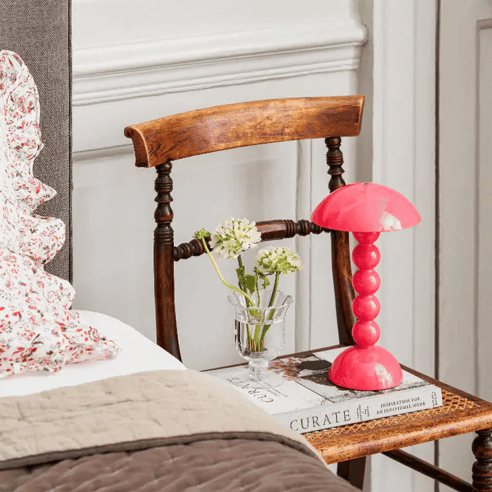 Lacquer Rechargeable Bobbin LED Lamp