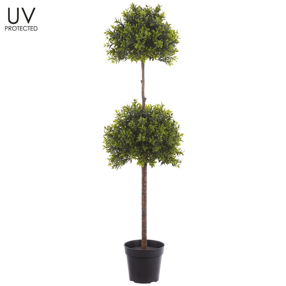UV-Protected Double Boxwood Topiary-39"