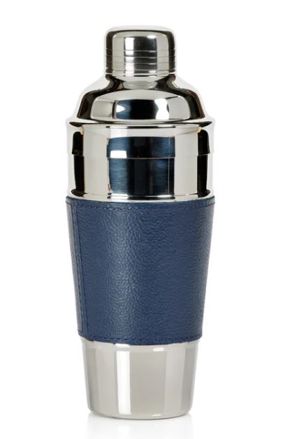 Laguna Nickel & Leather Cocktail Shaker