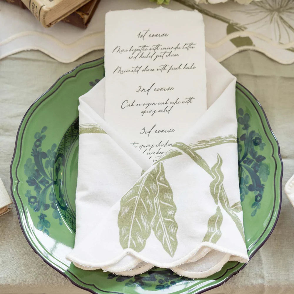 Storytime Dahlias Dinner Napkins - Set of 4