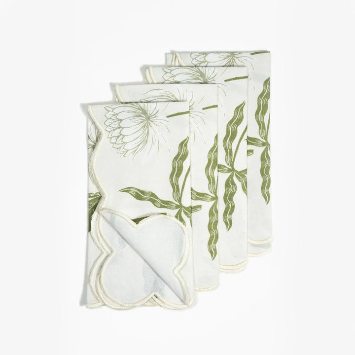 Storytime Dahlias Dinner Napkins - Set of 4