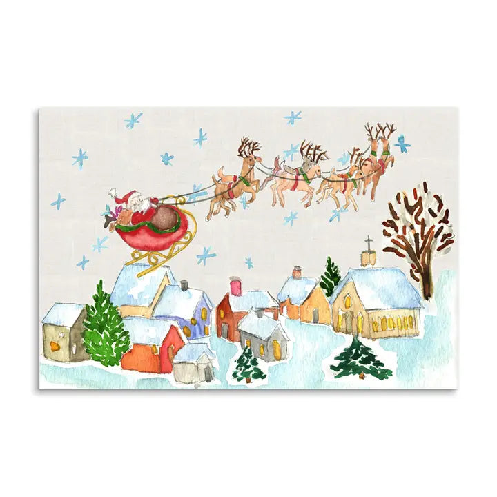 Santa’s Sleigh Holiday Paper Placemats