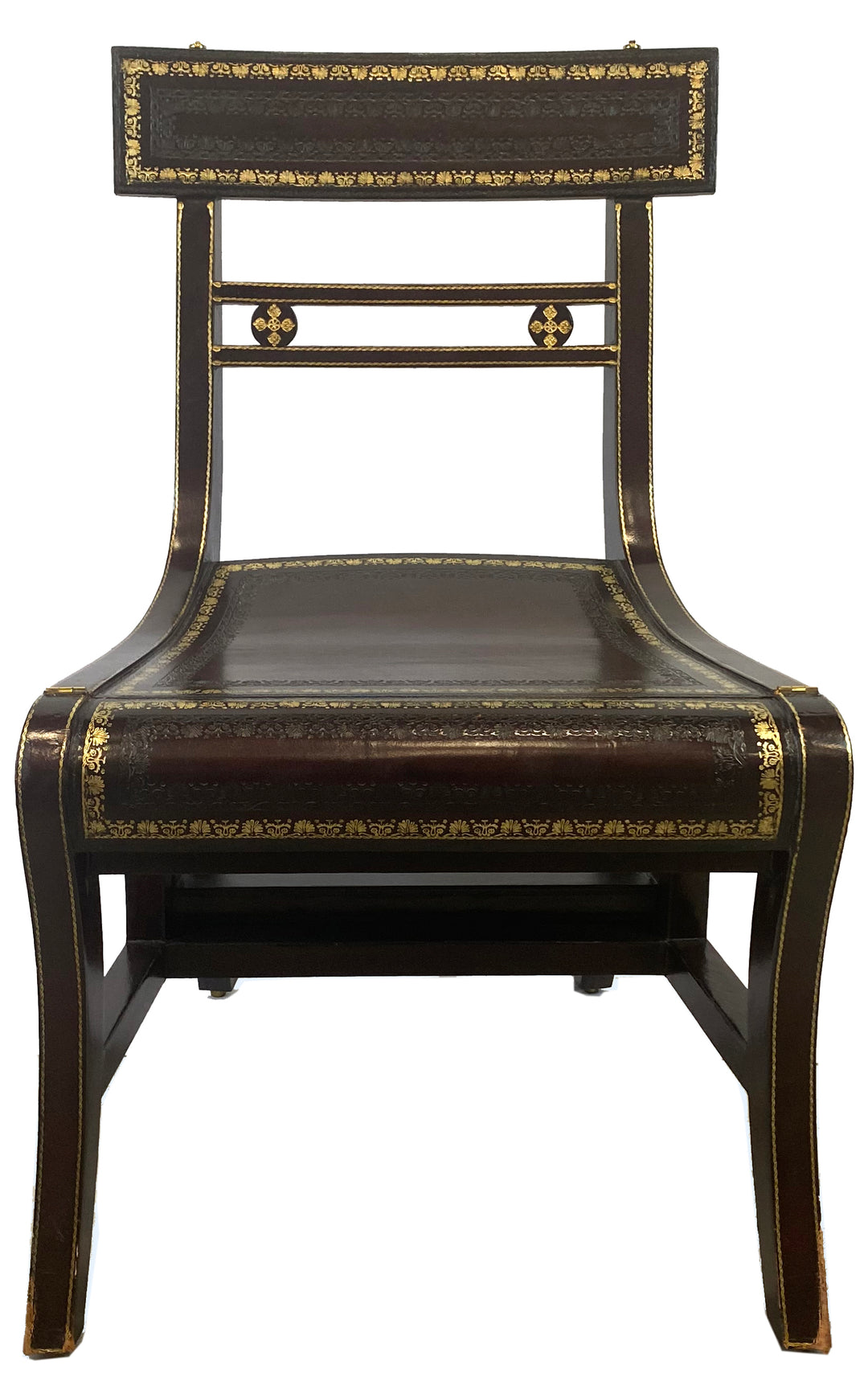 Maitland Smith Regency Style Metamorphic Library Chair