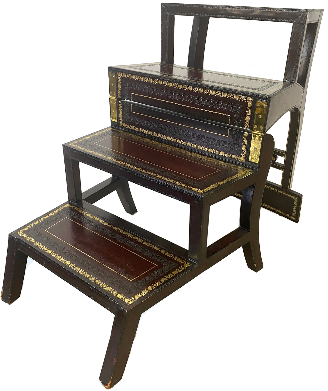 Maitland Smith Regency Style Metamorphic Library Chair