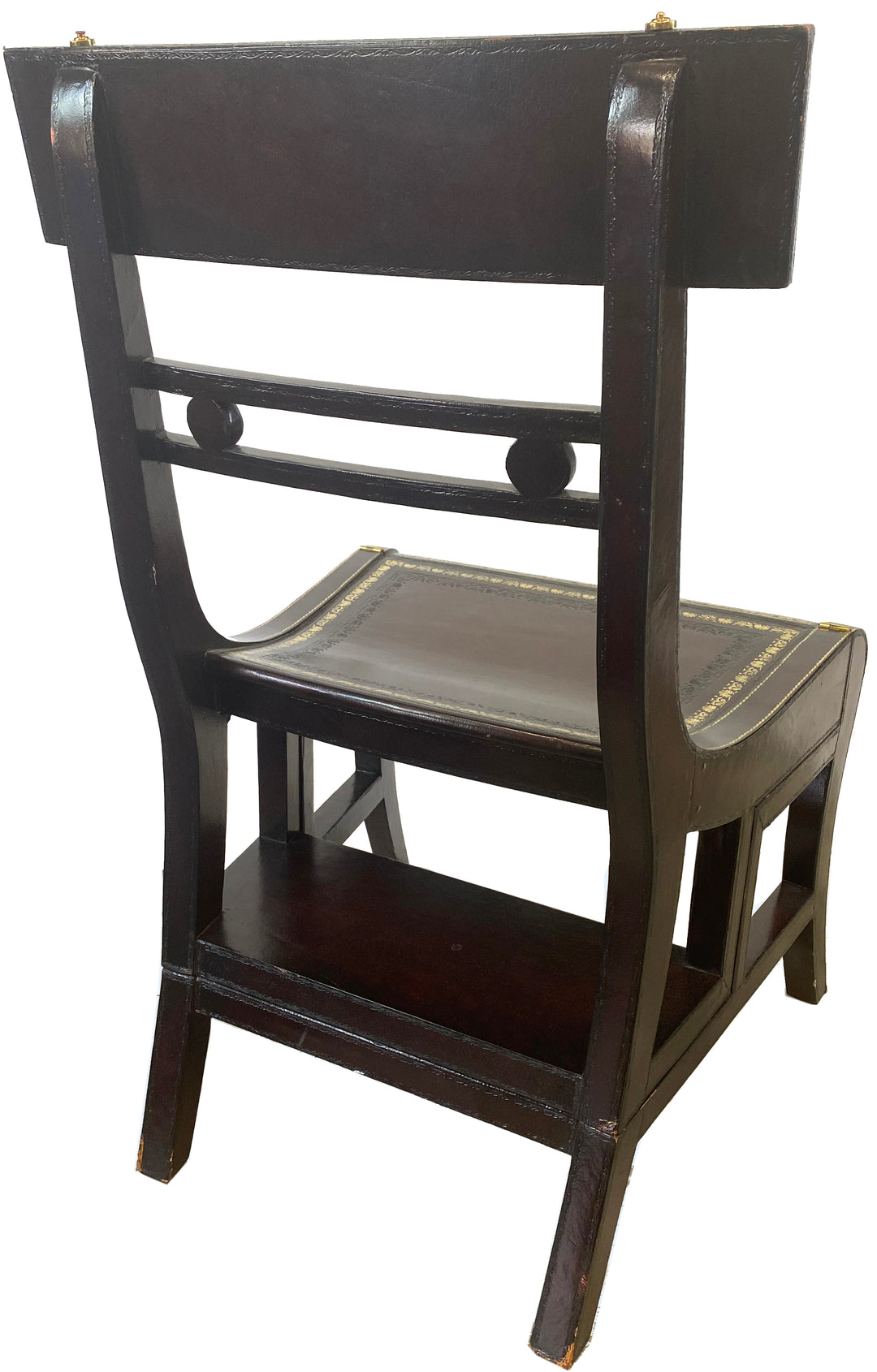 Maitland Smith Regency Style Metamorphic Library Chair