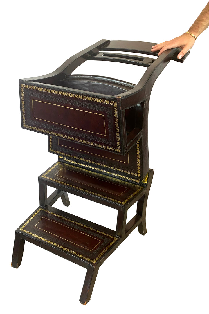 Maitland Smith Regency Style Metamorphic Library Chair