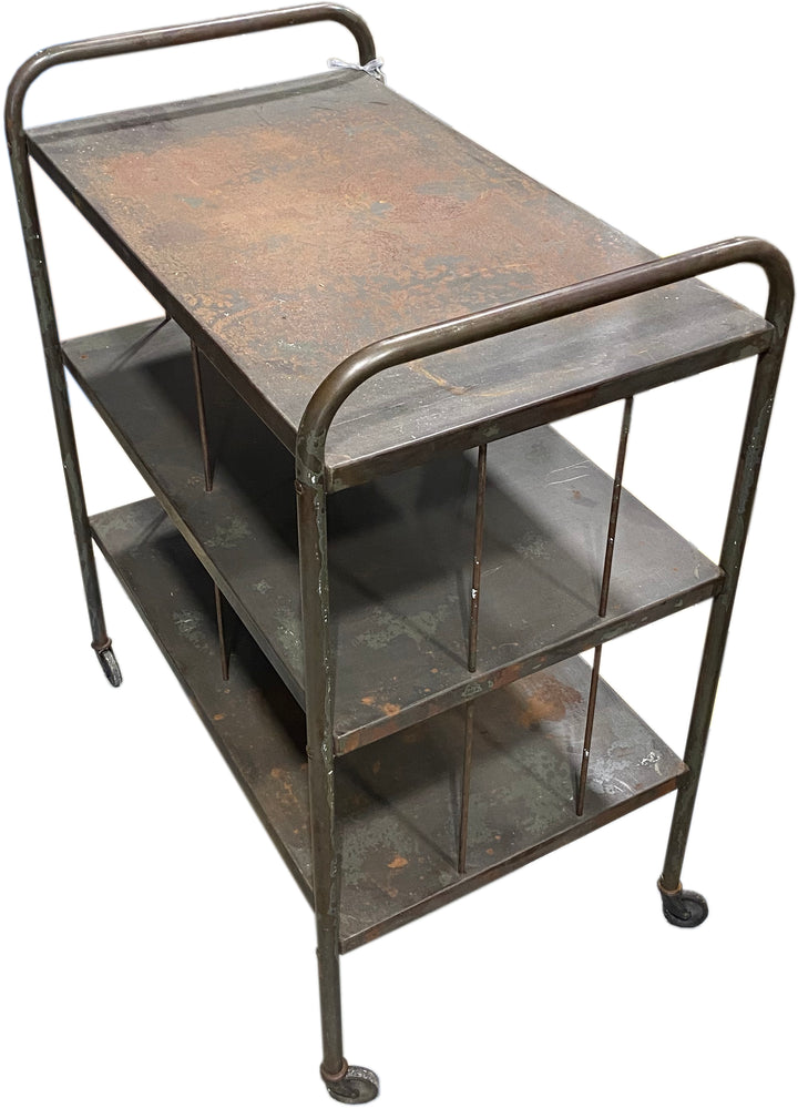 Mid-Century Industrial Bar Cart