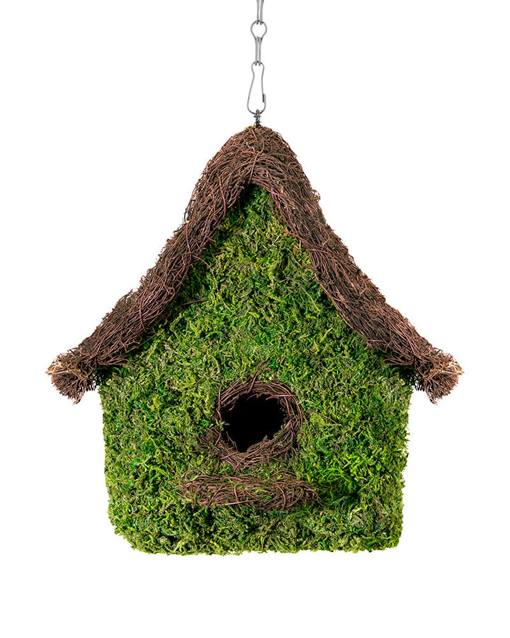 Woven Moss Bird House