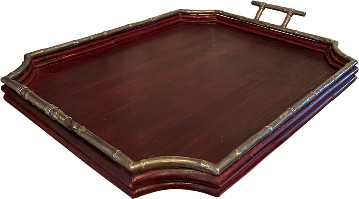 Maitland Smith Faux Bamboo Tray