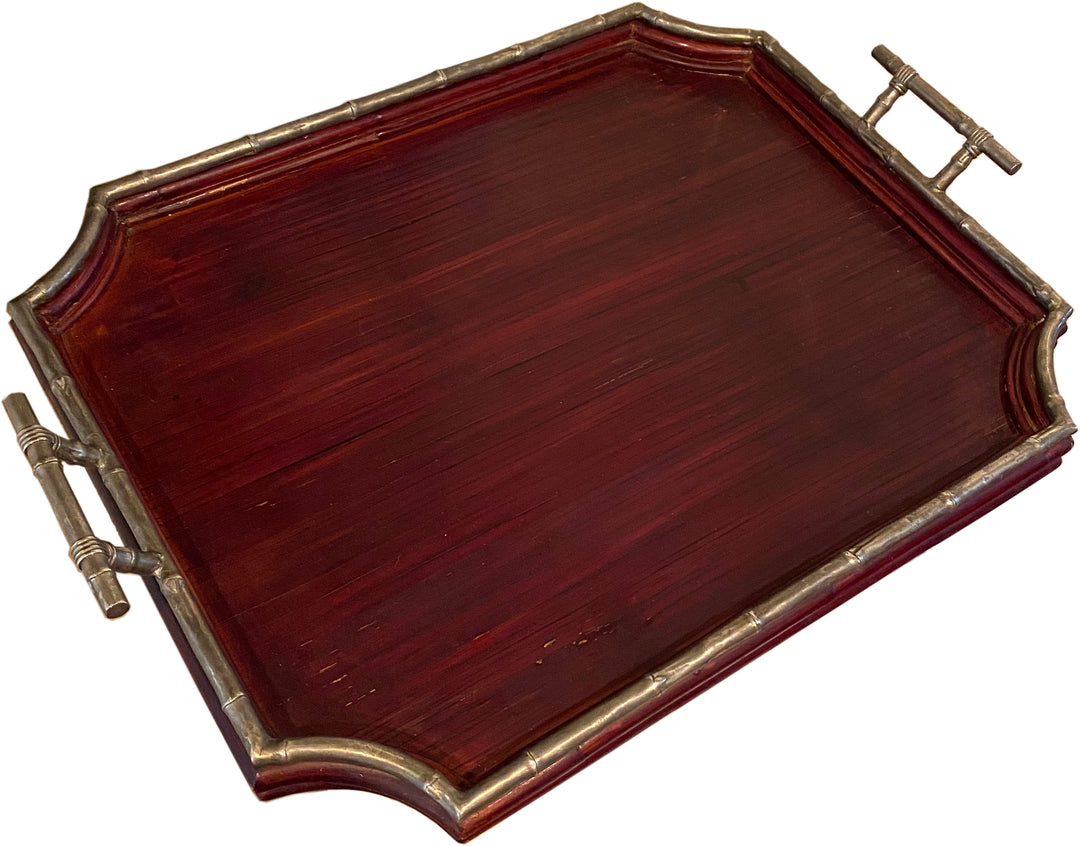 Maitland Smith Faux Bamboo Tray