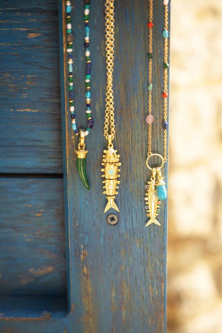 Milos Beaded Necklace - Cool