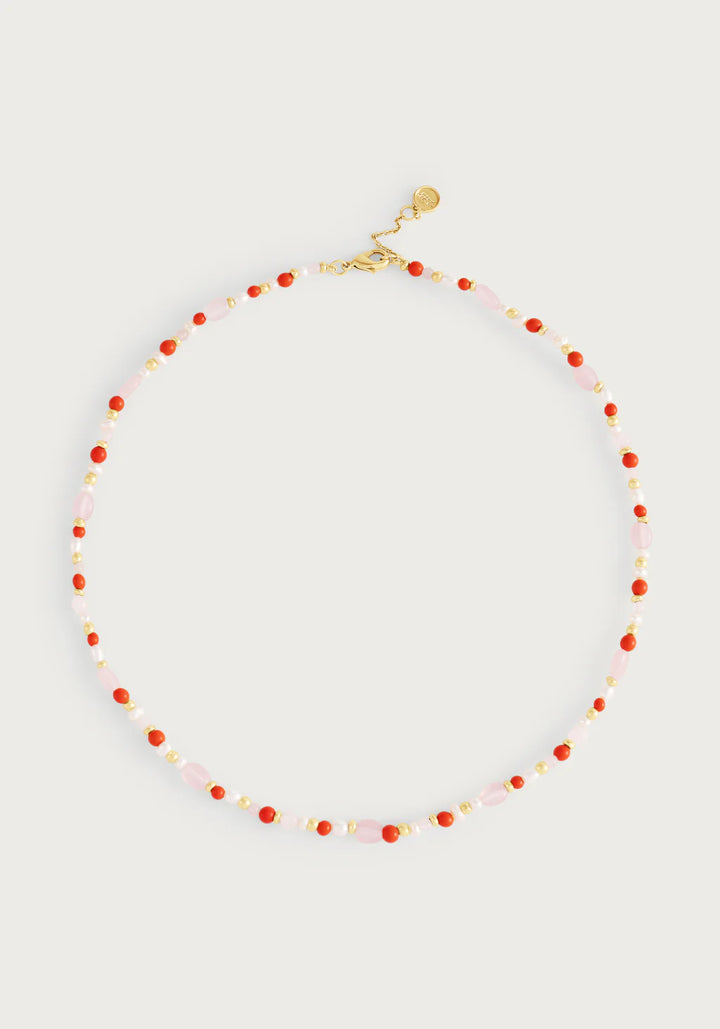 Milos Beaded Necklace - Warm