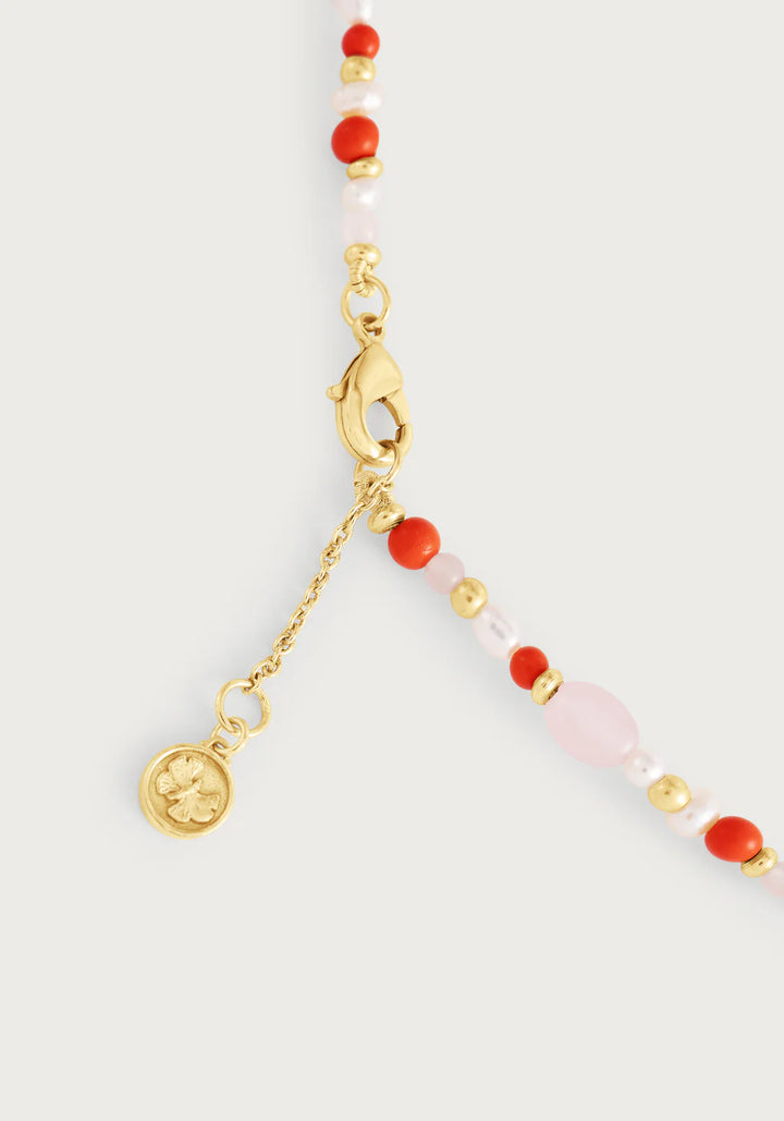 Milos Beaded Necklace - Warm