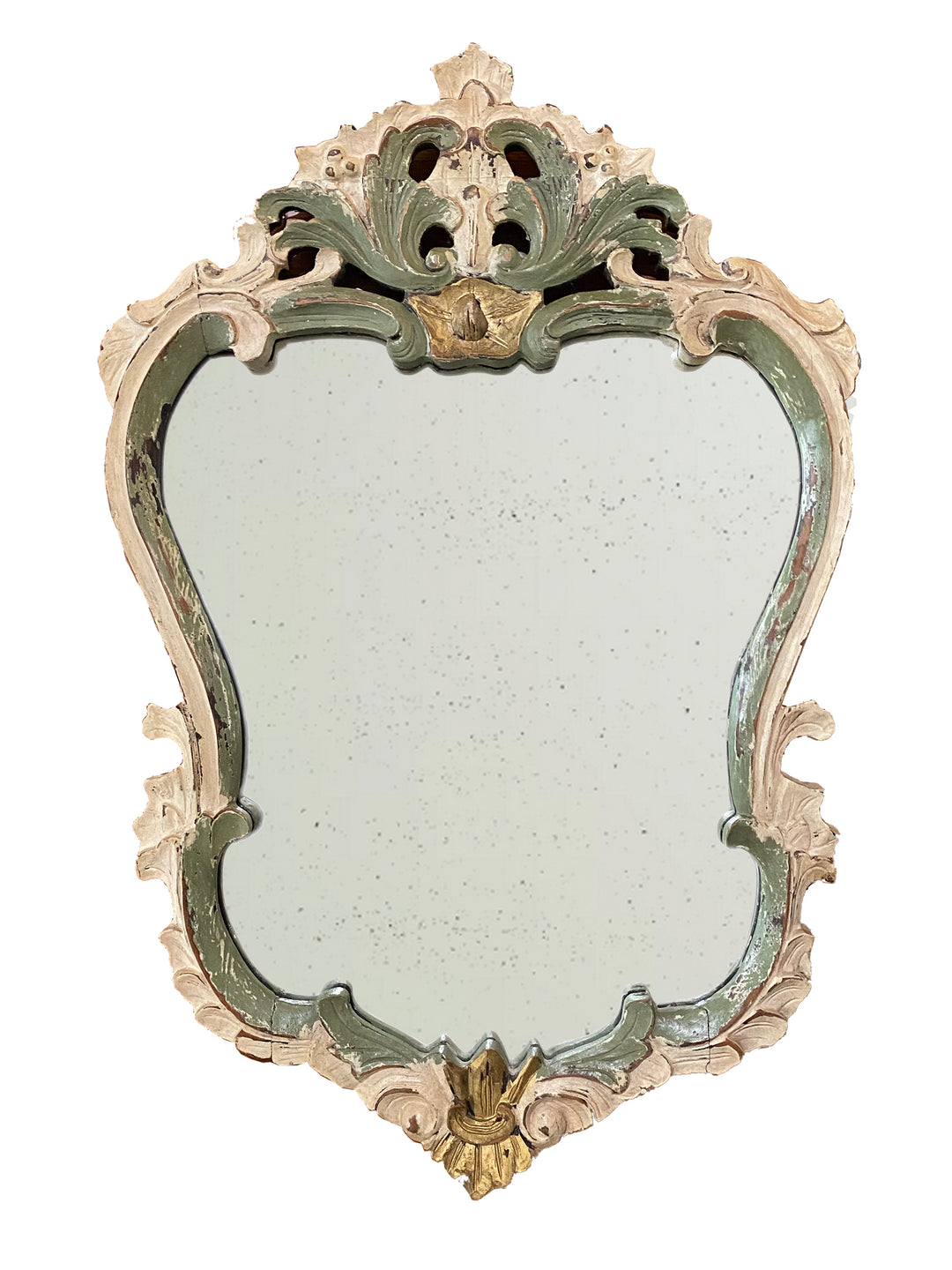 Italian Rococo-Style Painted Mirror