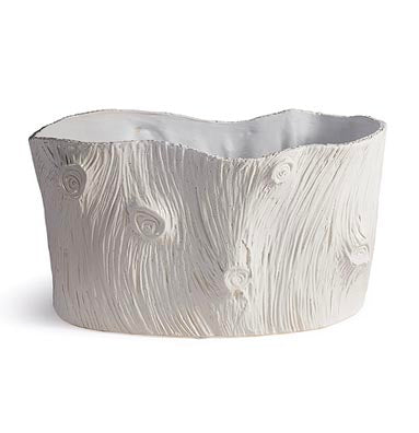 Modern Fauz Bois Planter