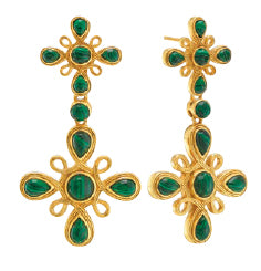 Monique Gem Double Drop Earrings