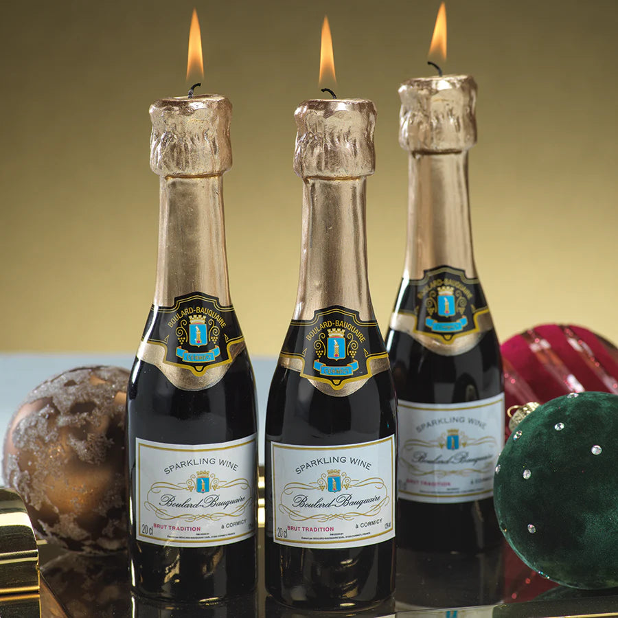 Sparkling Wine Bottle Candle
