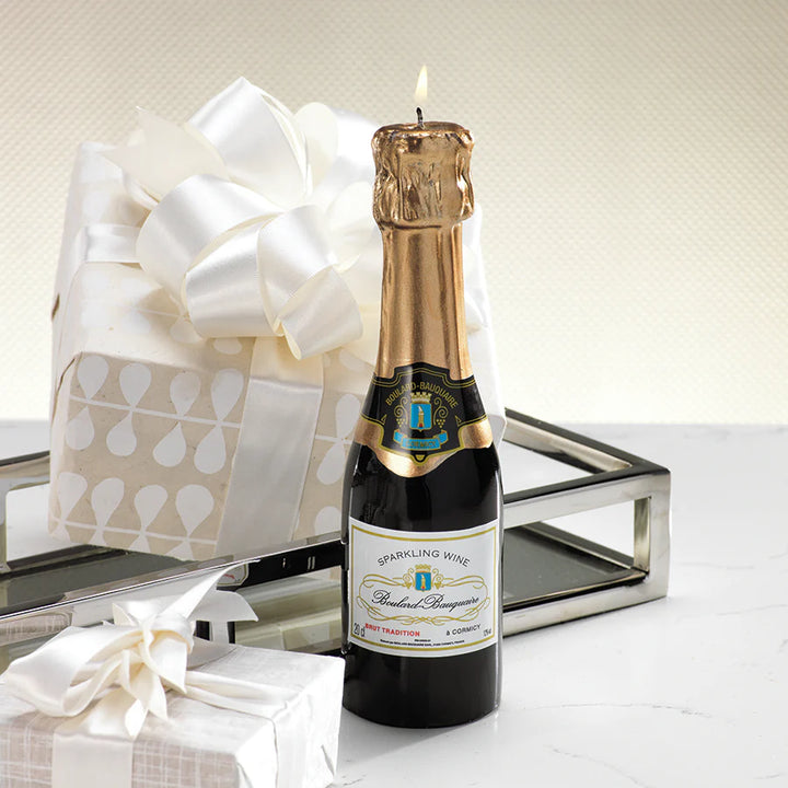Sparkling Wine Bottle Candle