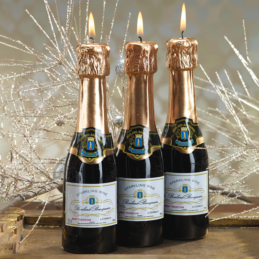Sparkling Wine Bottle Candle