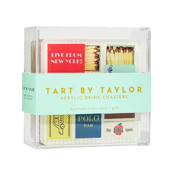 New York Matchbook Coaster Set/4