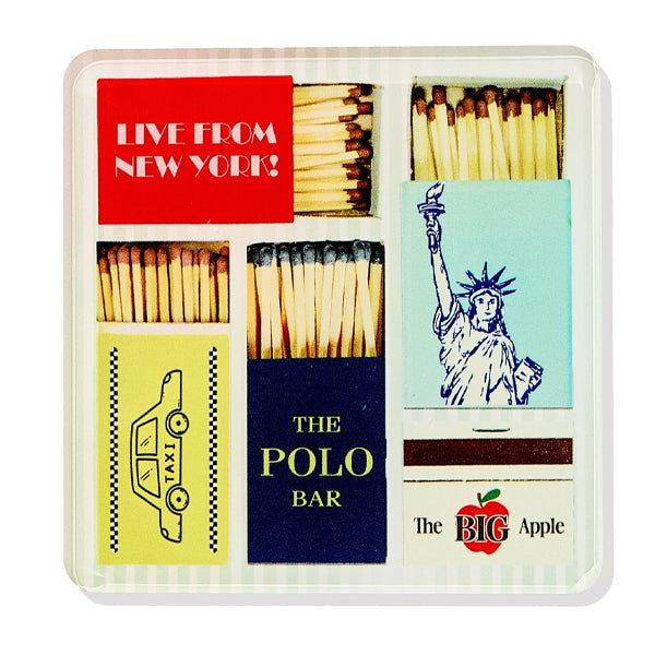 New York Matchbook Coaster Set/4