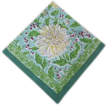 Block Printed Napkins Set of 6