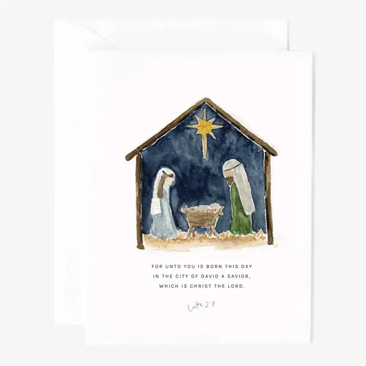 Christmas Watercolor Greeting Card