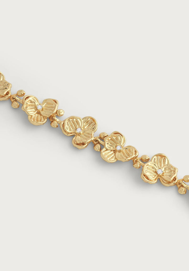 Orchid Link Bracelet