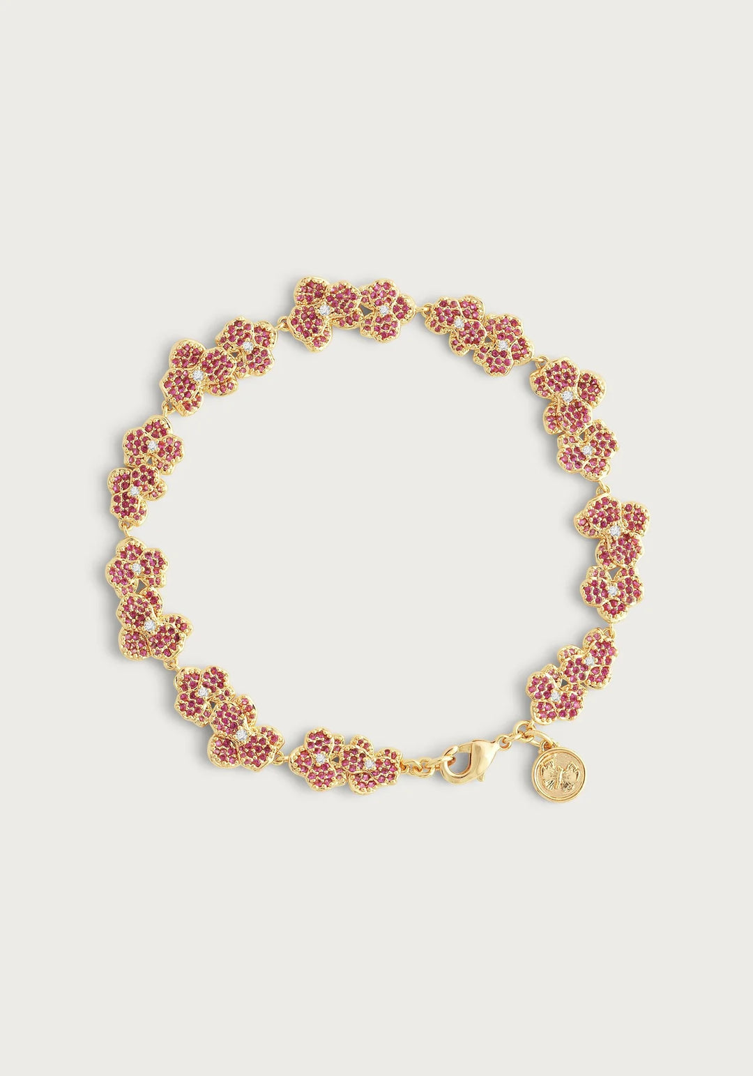 Orchid Pink Pave Tennis Bracelet