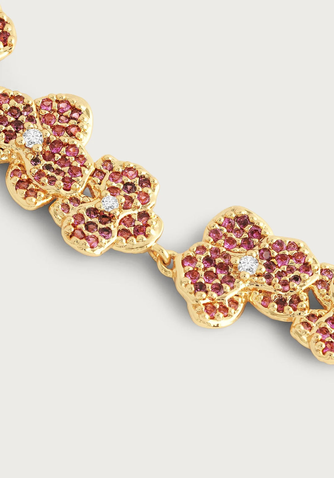 Orchid Pink Pave Tennis Bracelet