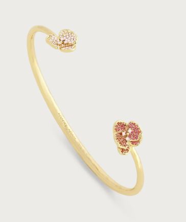 Orchid Pave Fuchsia & Pale Pink Crystal Bangle