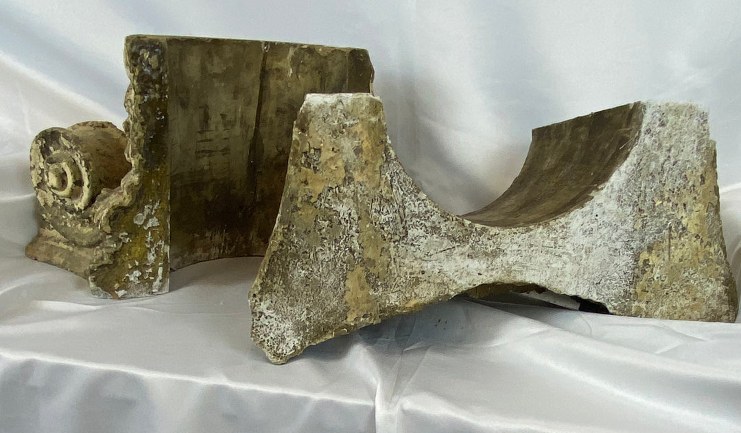 Pair of Architecural Capital Fragments