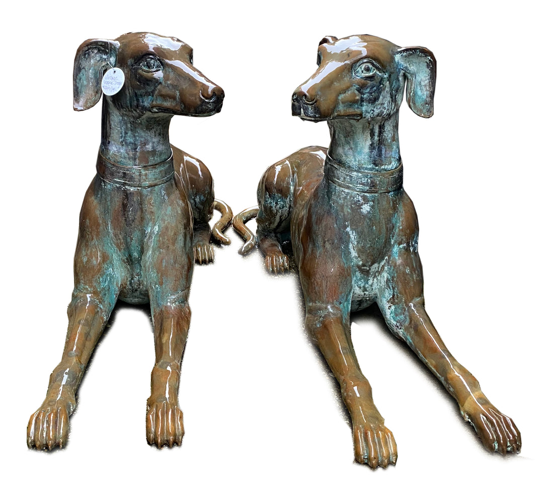 Pair of Copper Dogs