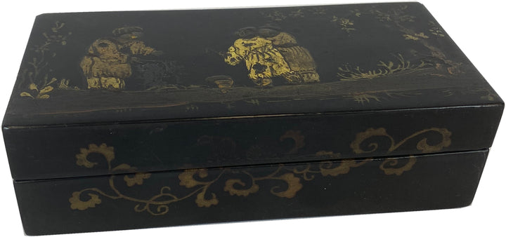 Vintage Chinoiserie Lacquer Box