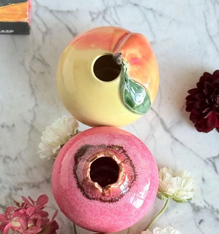 Gwen Ottinger Handcrafted Peach Vessel