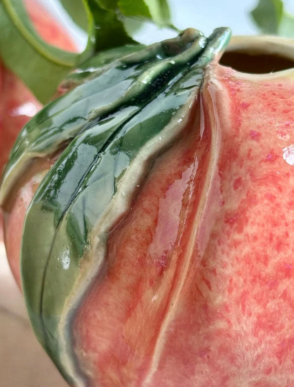 Gwen Ottinger Handcrafted Peach Vessel