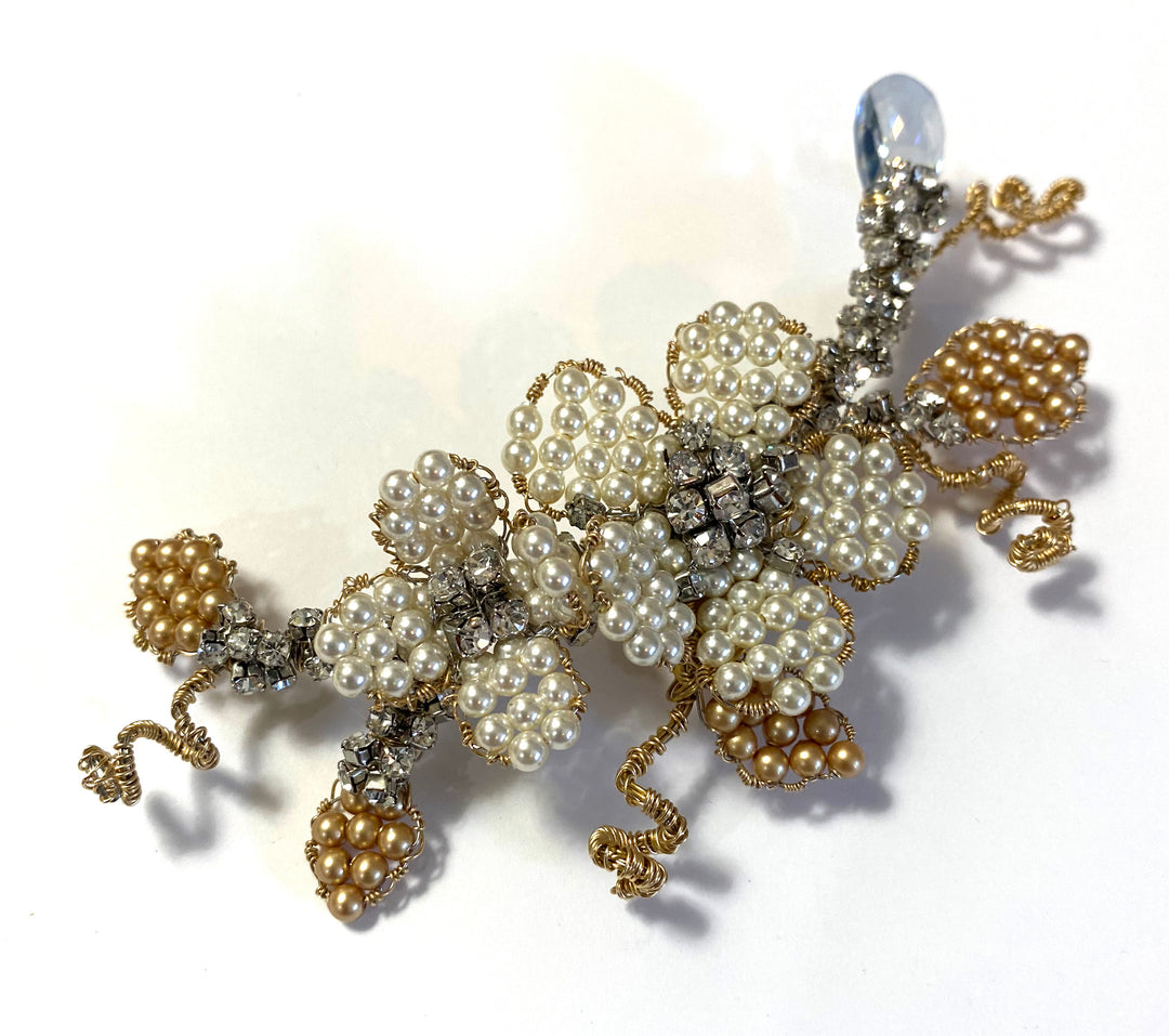 Couture Pearl Lapel Blossom