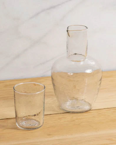 Pebble Glass Bedside Carafe