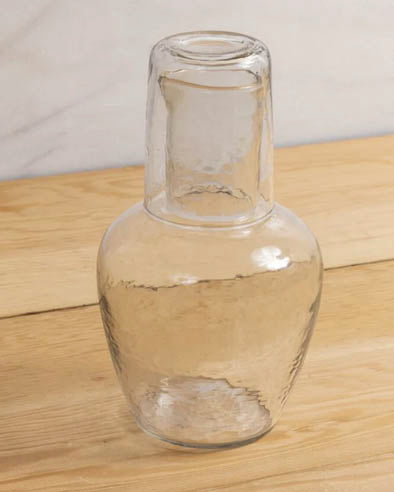 Pebble Glass Bedside Carafe