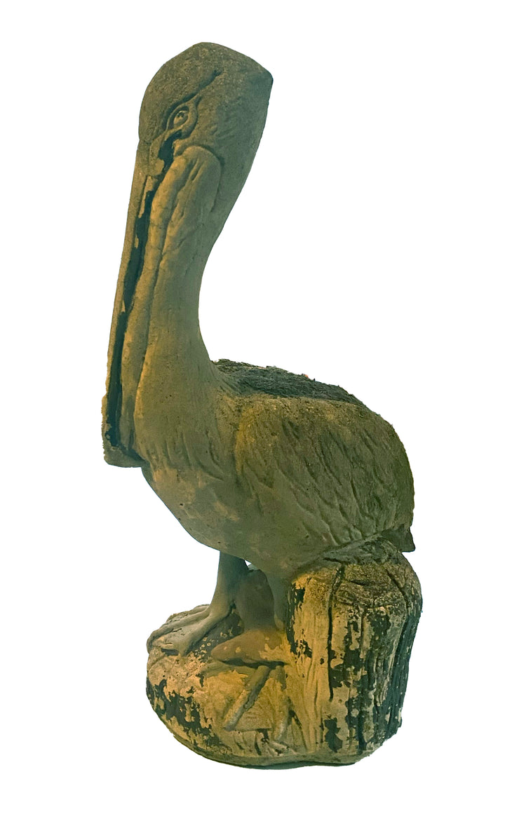 Vintage Concrete Pelican Statue