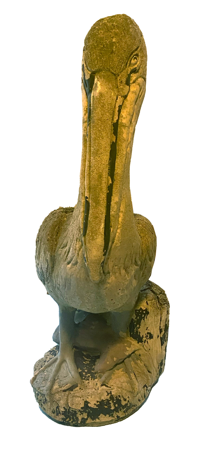 Vintage Concrete Pelican Statue